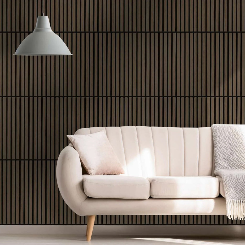Acoustic Square Wall Panels 60 x 60cm (SET of 4) - Walnut