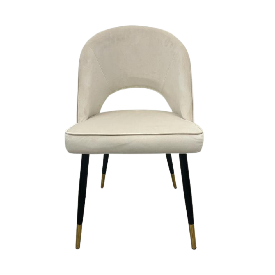 Bjorn Dining Chair in Beige Velvet