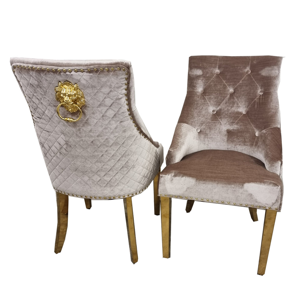 Louis Gold 1.8m Black & Gold - 4 Bentley Beige & Gold