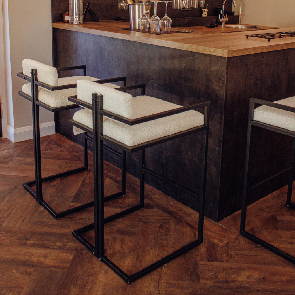 Boucle Bar Stool