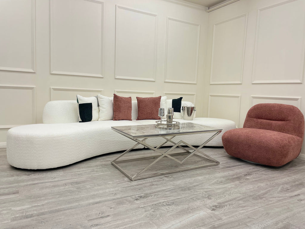 Miami Curved Cinema Boucle Sofa