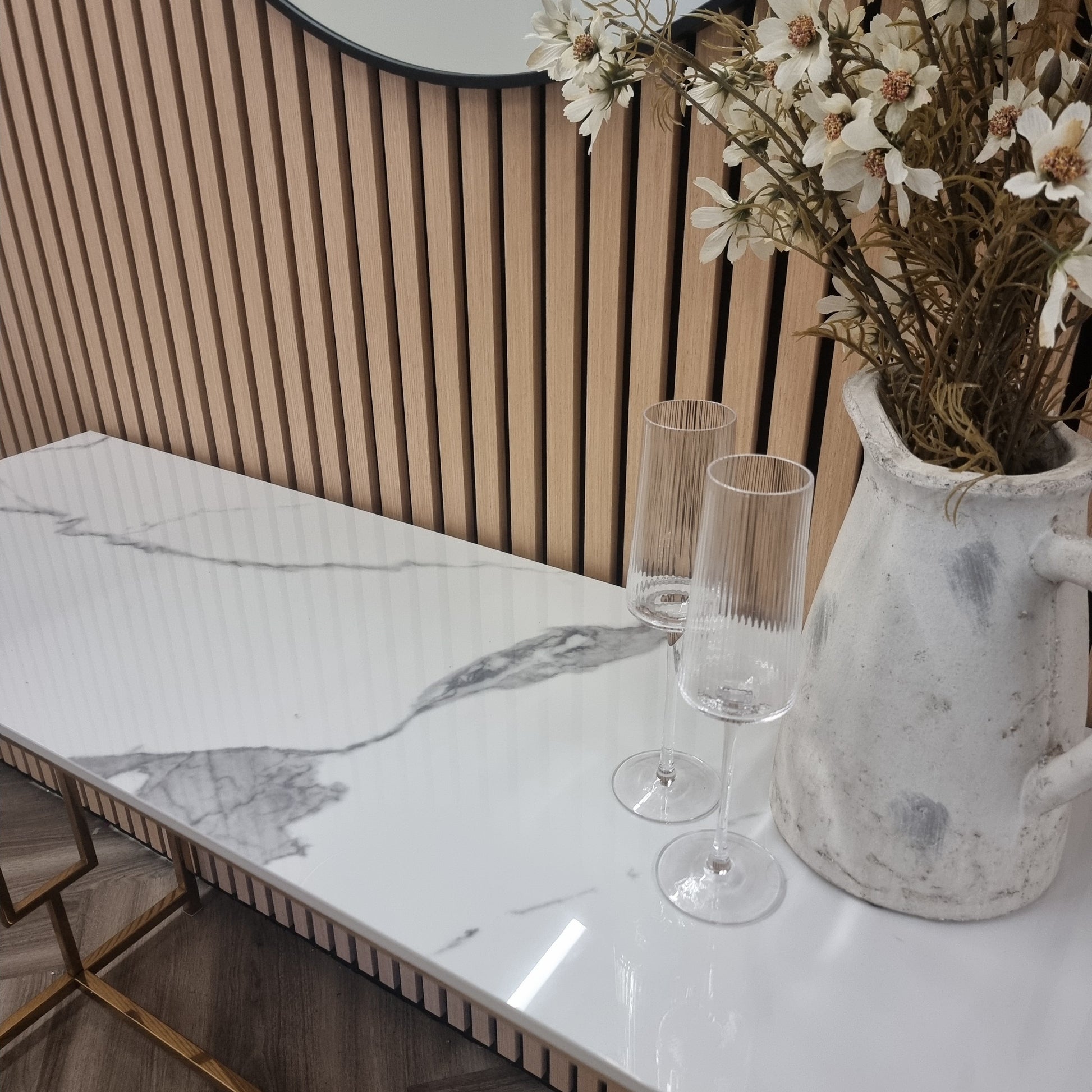 Nori Gold Console Table