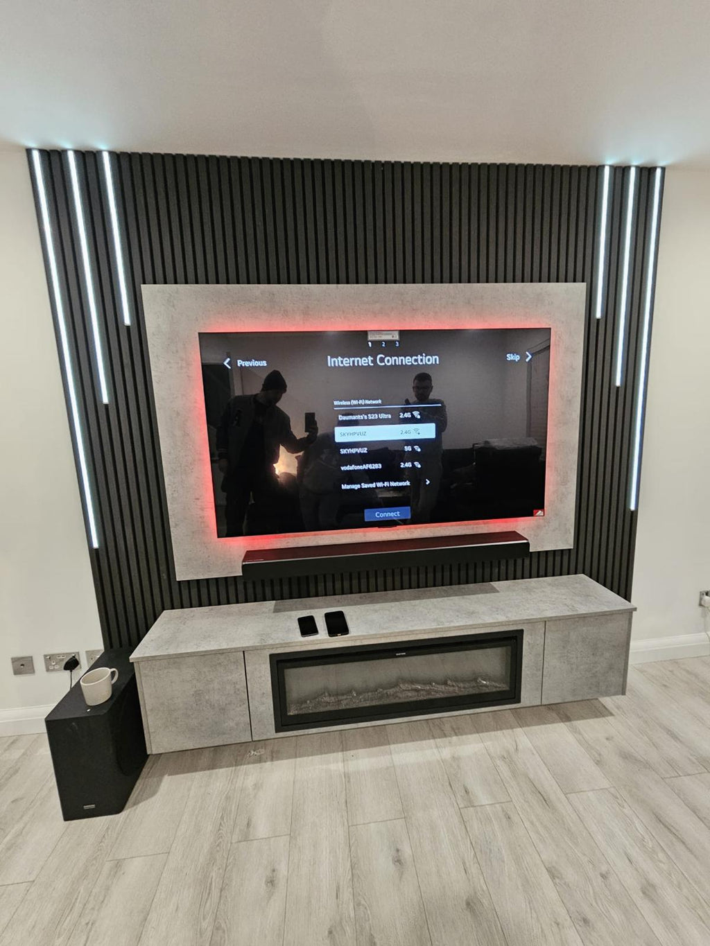 Gold Media Wall Package