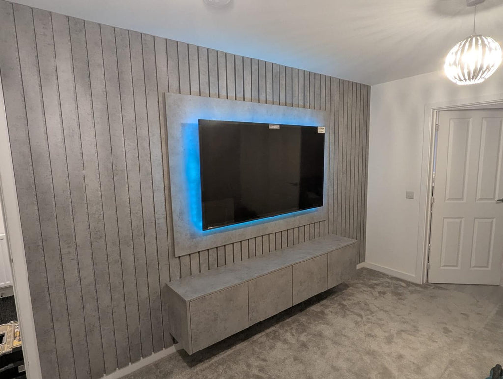 Silver Media Wall Package