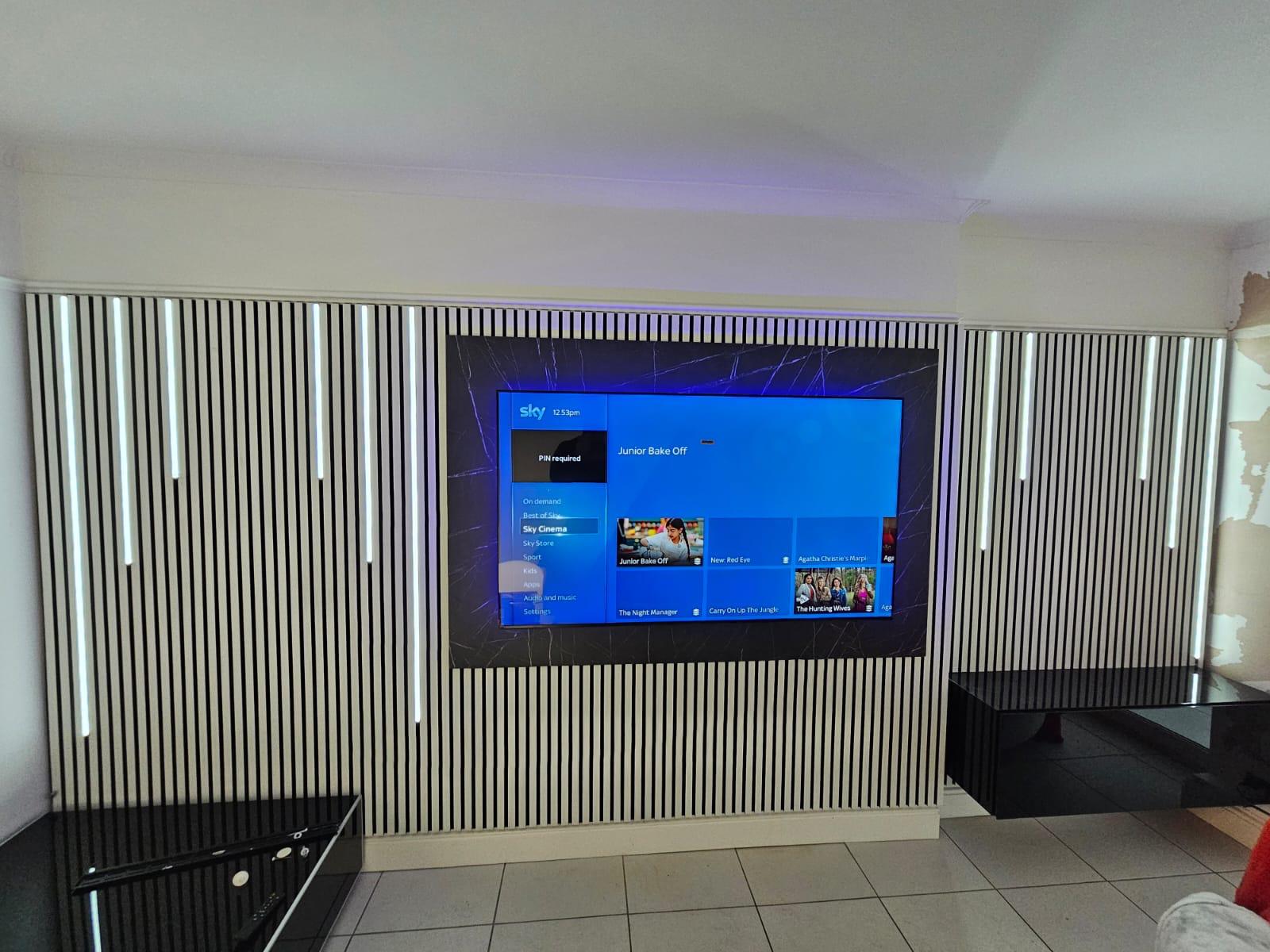 Silver Media Wall Package