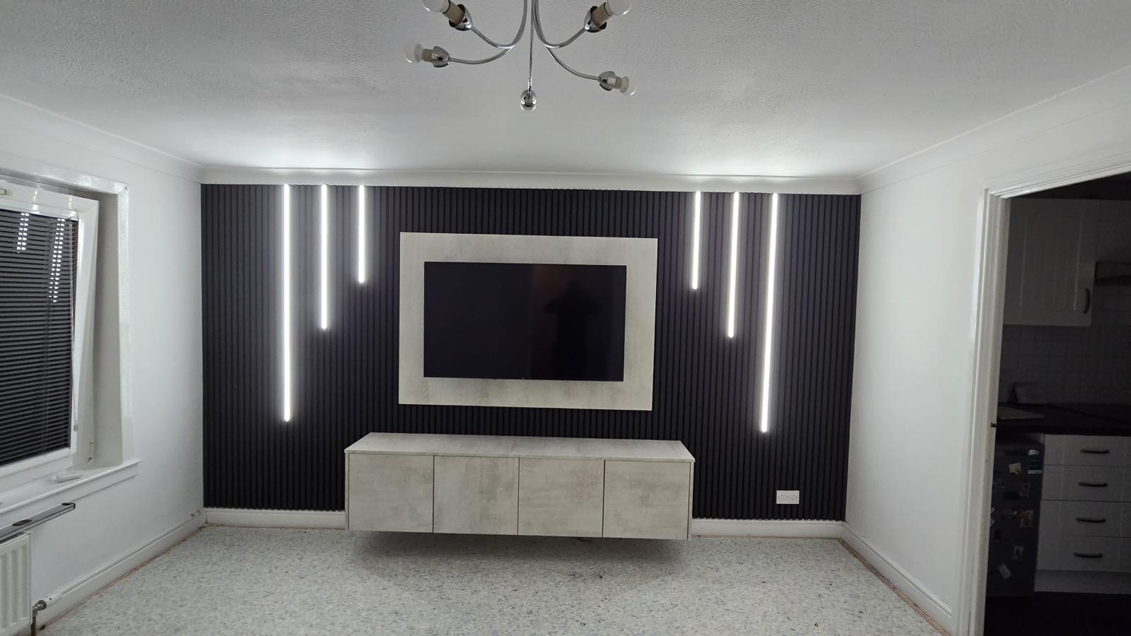 Silver Media Wall Package