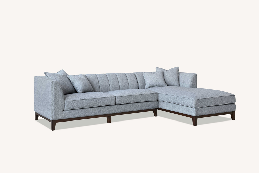 Cooper Right Hand Corner Sofa Group in Dolphin Boucle