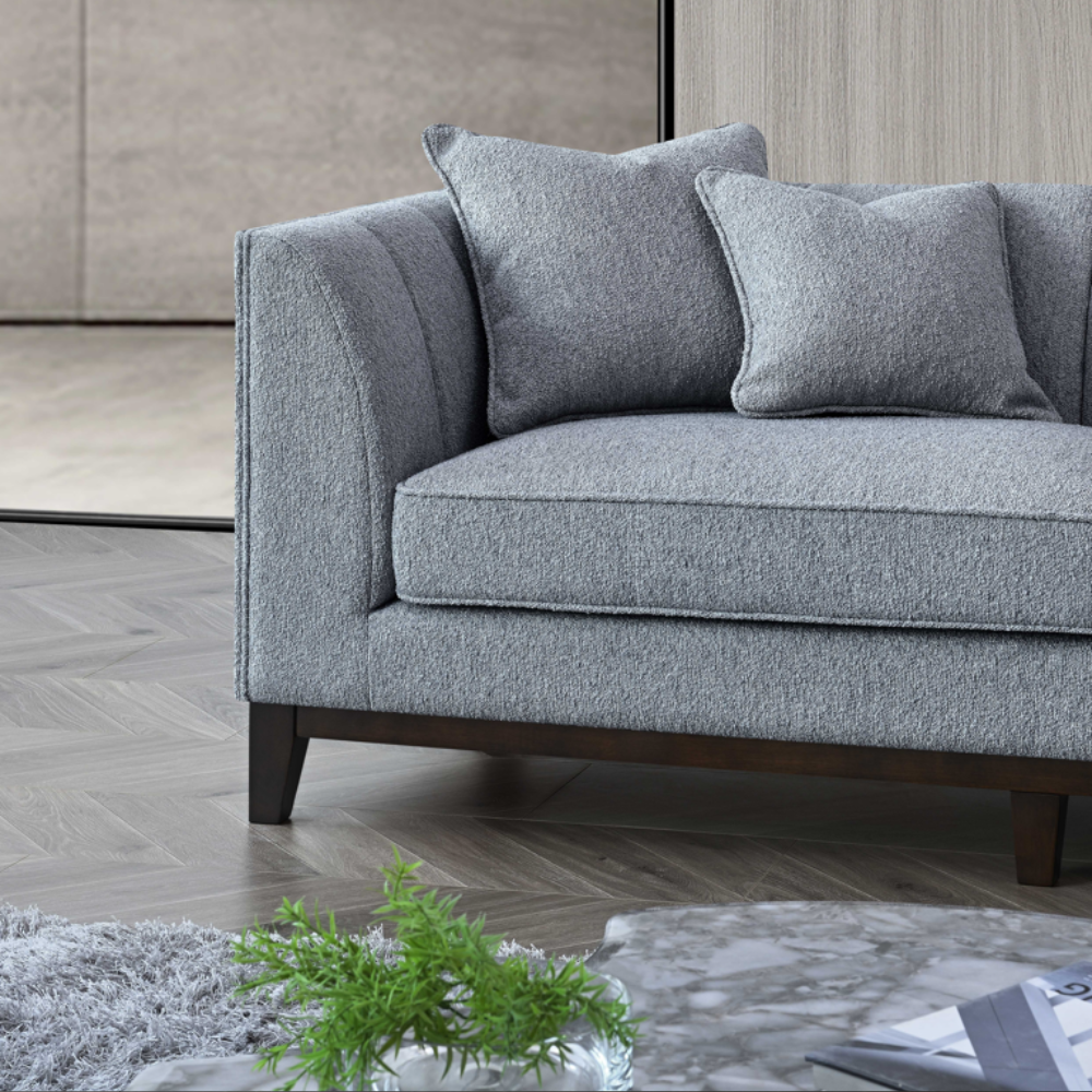 Cooper Right Hand Corner Sofa Group in Dolphin Boucle