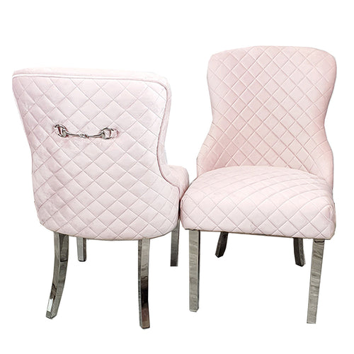 4 x Kate Dining Chairs in Pink
