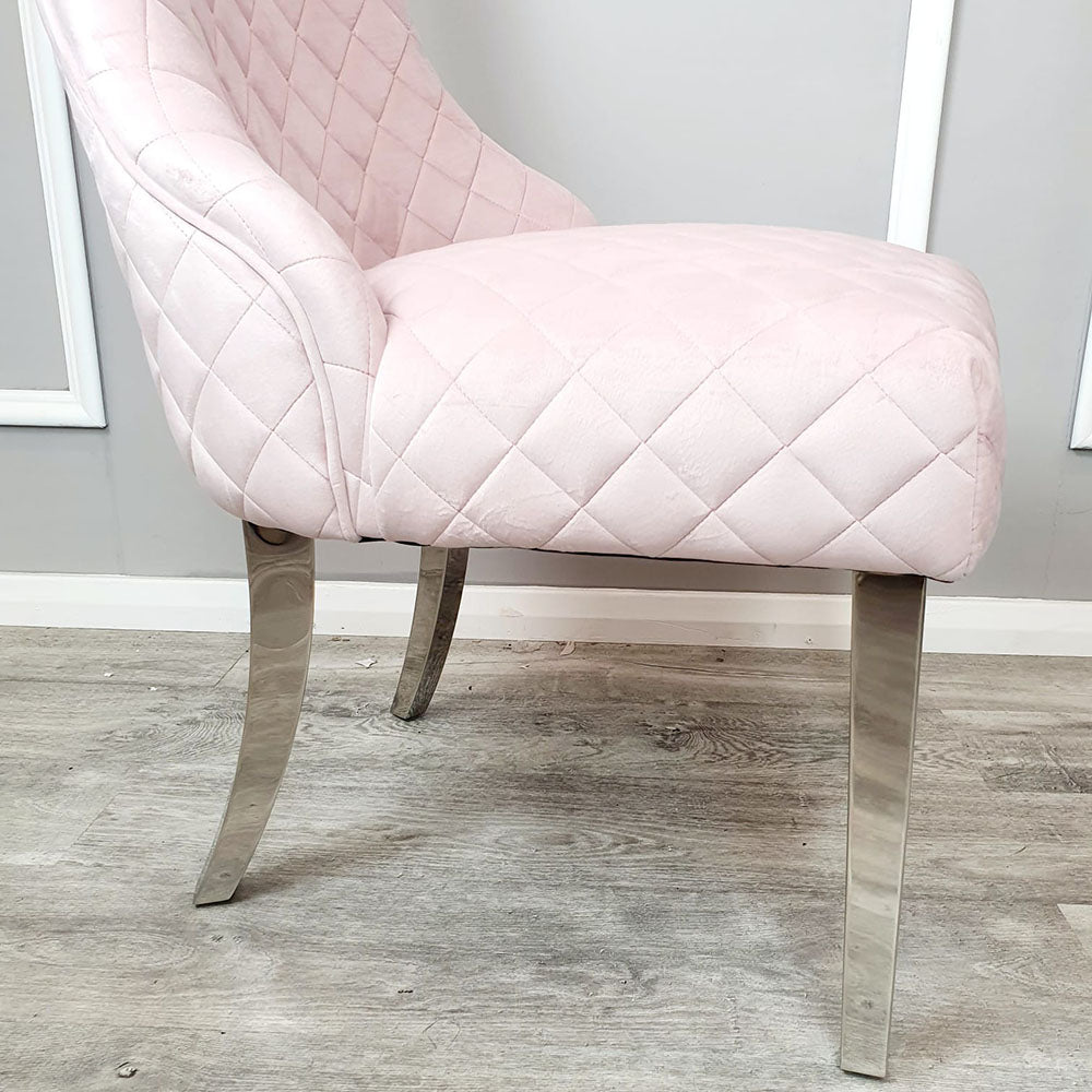 4 x Kate Dining Chairs in Pink