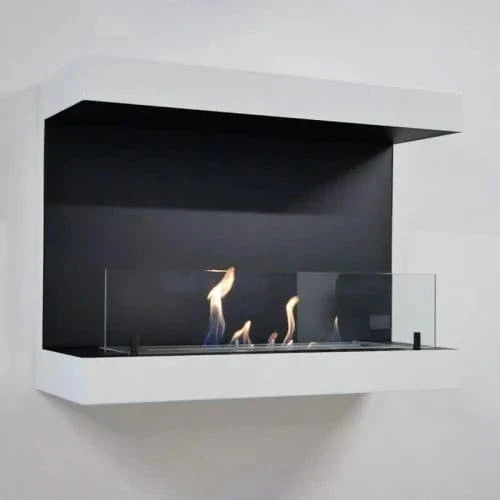 Dakota White 3-sided Wall Biofireplace - 80cm