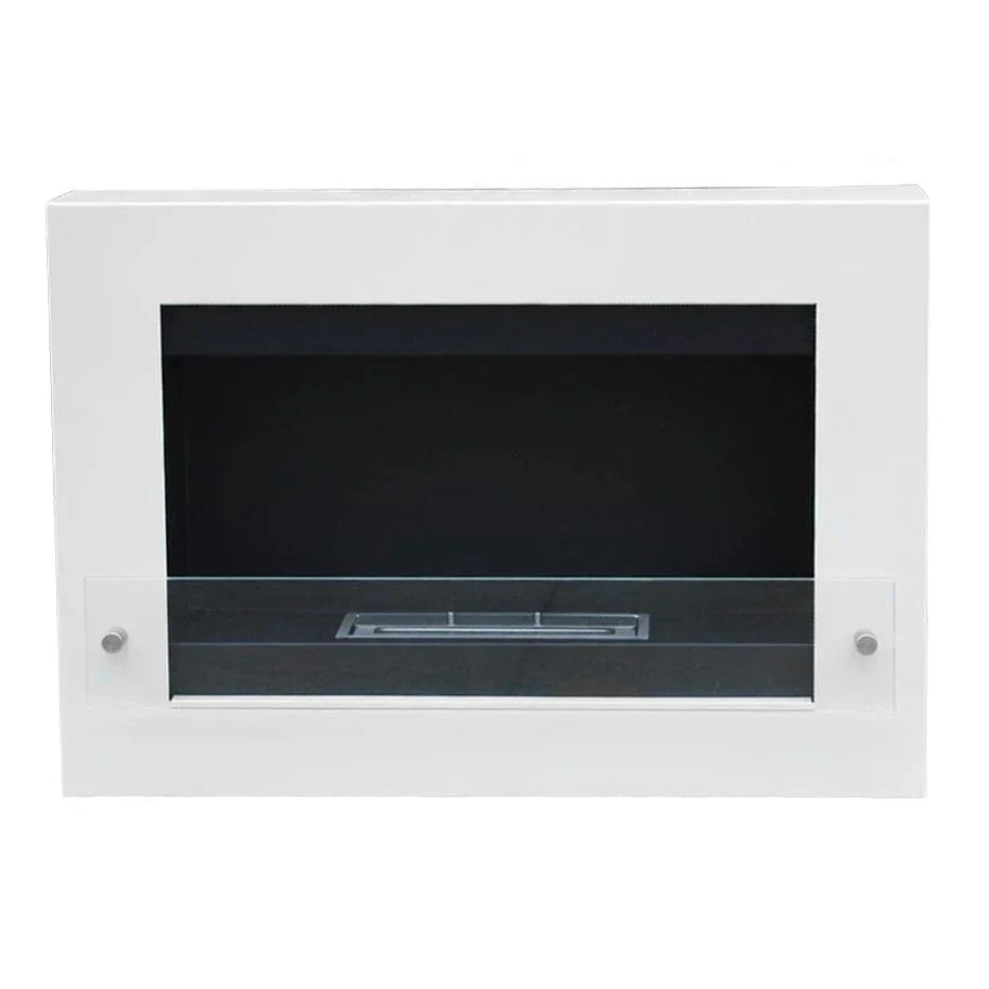 Nebraska Wall Mounted Biofireplace - White